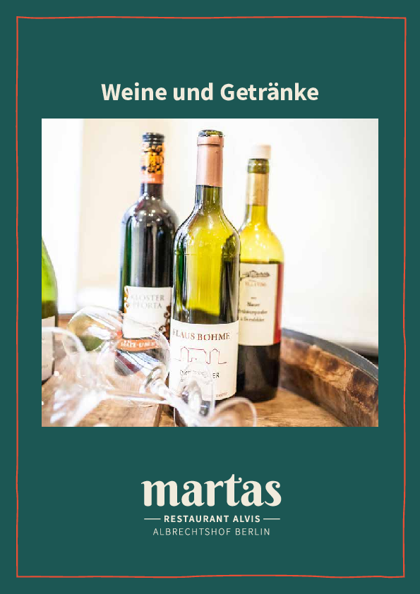 Getränkekarte 2025