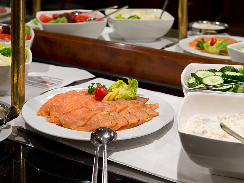 Lachs zum Frühstück im ALvis Restaurant Berlin